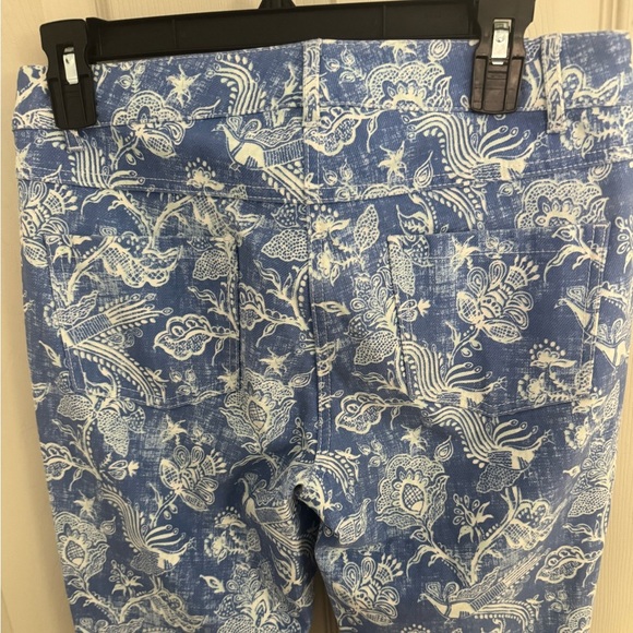 J MCLAUGHLIN NEWPORT CAPRI PANT S HAWAIIAN PRINT TROPICAL CATALINA CLOTH Sz 4 - Picture 8 of 13